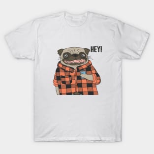 Stylish Pug Dog T-Shirt